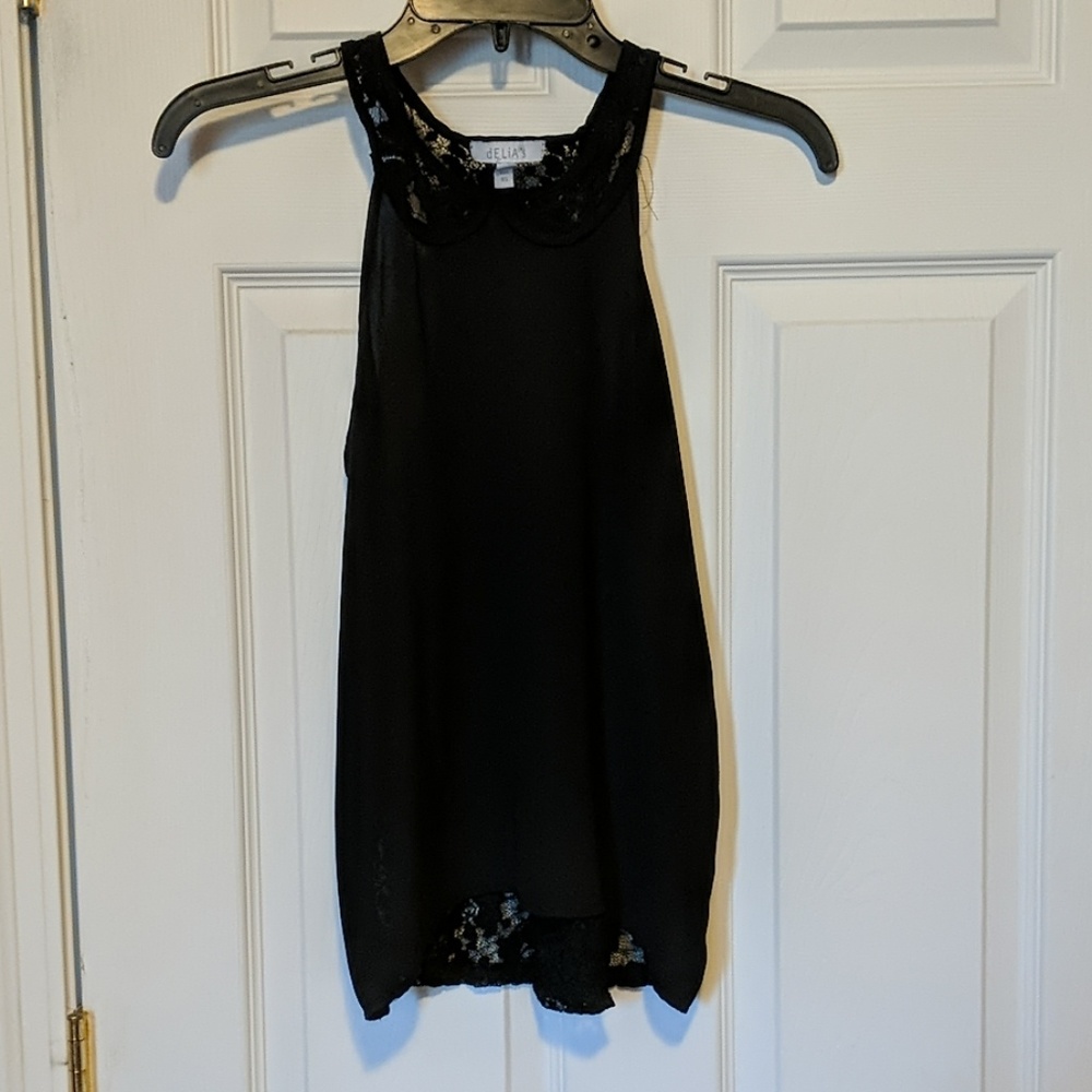 Tank with lace back